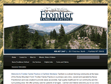 Tablet Screenshot of frontierfamilypractice.com